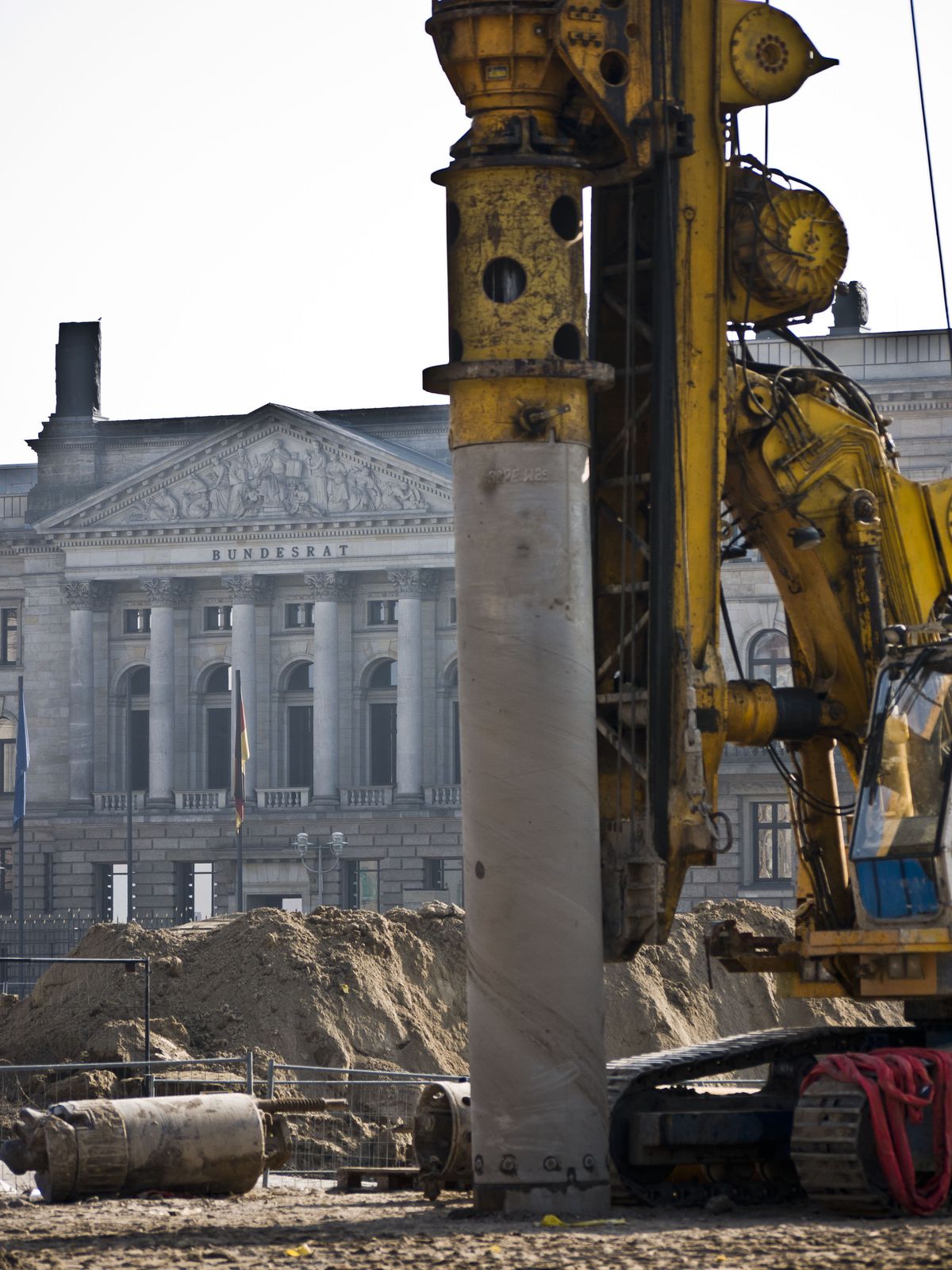 Berlin-Baustelle vor Bundesrat